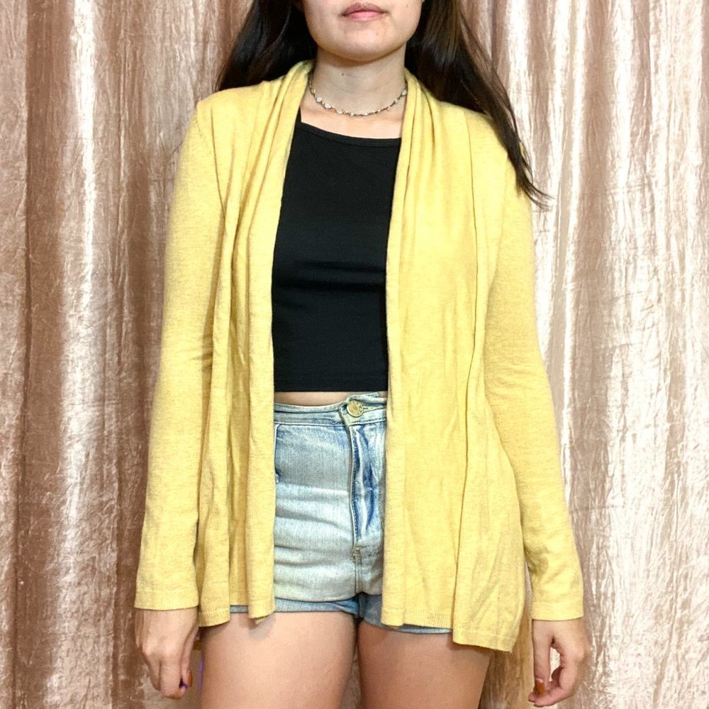 Zara Knit Yellow Cardigan
